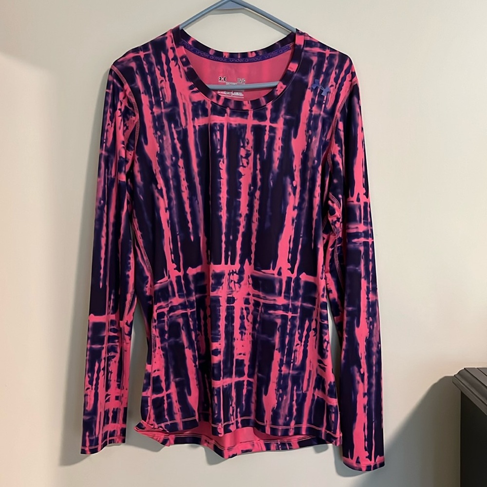 Under Armour long sleeve tie died shirt